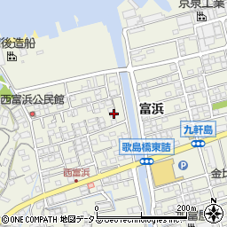 広島県尾道市向島町富浜5605-19周辺の地図