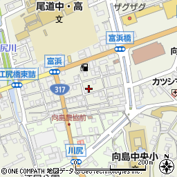 広島県尾道市向島町富浜5553-46周辺の地図