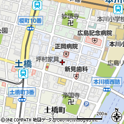 広島県広島市中区猫屋町8周辺の地図