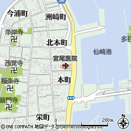 宮尾医院周辺の地図