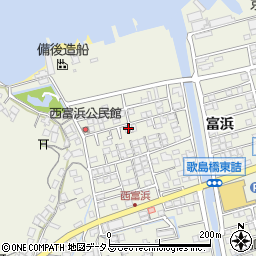 広島県尾道市向島町富浜5614-12周辺の地図