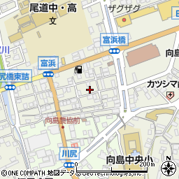 広島県尾道市向島町富浜5553-44周辺の地図