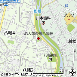 広島市老人いこいの家八幡荘周辺の地図