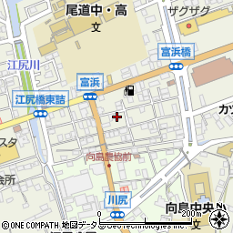 広島県尾道市向島町富浜5553-40周辺の地図