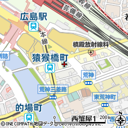 ローソン広島猿猴橋店周辺の地図