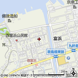 広島県尾道市向島町富浜5605-4周辺の地図