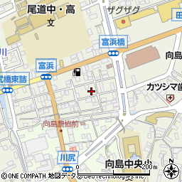 広島県尾道市向島町富浜5553-43周辺の地図