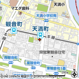 広島県広島市西区観音町9-3周辺の地図