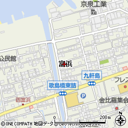 広島県尾道市向島町富浜5585-6周辺の地図