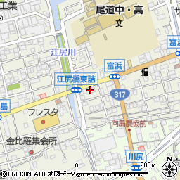 広島県尾道市向島町富浜5557-116周辺の地図