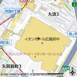イオンモール広島府中　３Ｆヴィレッジヴァンガード周辺の地図