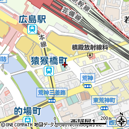 広島県広島市南区猿猴橋町周辺の地図
