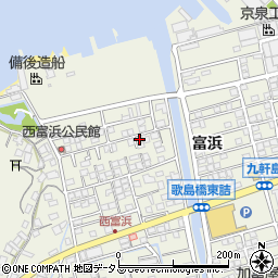 広島県尾道市向島町富浜5605-3周辺の地図