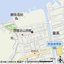 広島県尾道市向島町富浜5613-11周辺の地図