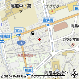 広島県尾道市向島町富浜5553-33周辺の地図