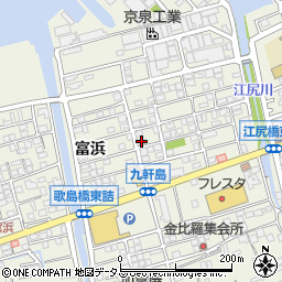 広島県尾道市向島町富浜5585-21周辺の地図