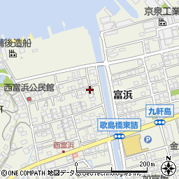 広島県尾道市向島町富浜5605-17周辺の地図