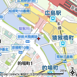 駅前大橋周辺の地図