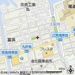 広島県尾道市向島町富浜5580-46周辺の地図