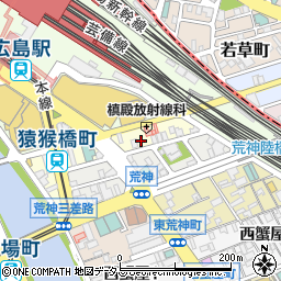 博多焼き鳥 野菜巻き 巻きの助 広島駅前店周辺の地図
