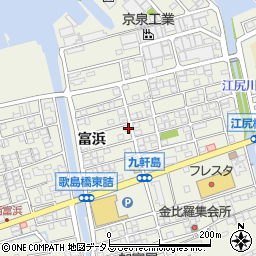 広島県尾道市向島町富浜5585-50周辺の地図