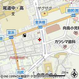 広島県尾道市向島町富浜5553-8周辺の地図