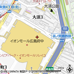 広島県安芸郡府中町大須周辺の地図