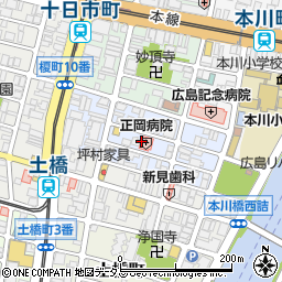 広島県広島市中区猫屋町4周辺の地図