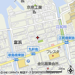 広島県尾道市向島町富浜5580-8周辺の地図