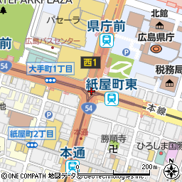 広島市役所　広島地下街開発株式会社施設部周辺の地図