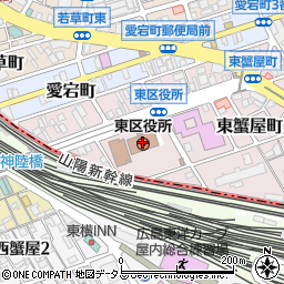 広島県広島市東区周辺の地図