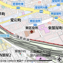 広島市役所　東区役所会計課周辺の地図