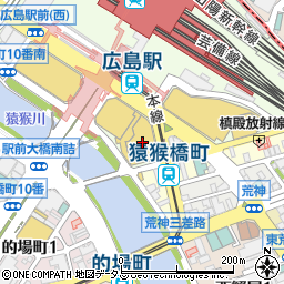 金券ショップ・エビス　広島駅前店周辺の地図