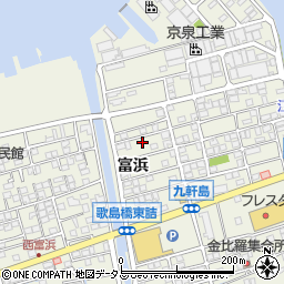 広島県尾道市向島町富浜5586-35周辺の地図