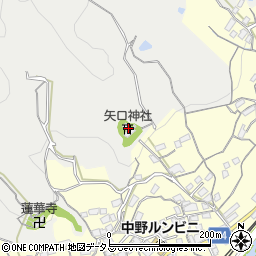 矢口神社周辺の地図