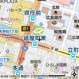 よっちゃん 紙屋町周辺の地図