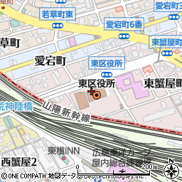広島市役所　東区役所市民部地域起こし推進課周辺の地図