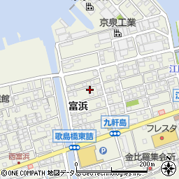 広島県尾道市向島町富浜5586-36周辺の地図
