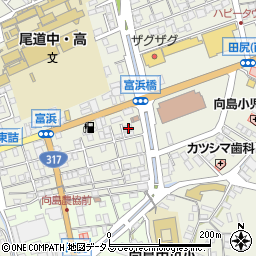 広島県尾道市向島町富浜5553-5周辺の地図
