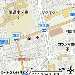 広島県尾道市向島町富浜5553-73周辺の地図