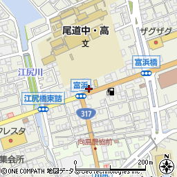 広島県尾道市向島町富浜5557-94周辺の地図