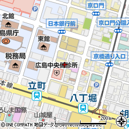 リパーク広島八丁堀第８駐車場周辺の地図