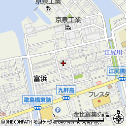広島県尾道市向島町富浜5586-16周辺の地図