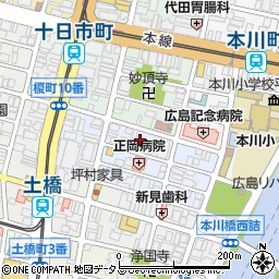 広島県広島市中区猫屋町2周辺の地図