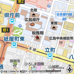 広島県庁西部県税事務所　税務管理課出納係周辺の地図