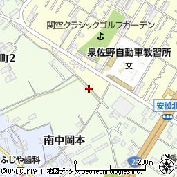 大阪府泉佐野市南中安松479周辺の地図