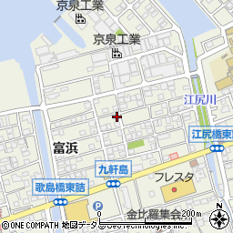 広島県尾道市向島町富浜5586-17周辺の地図