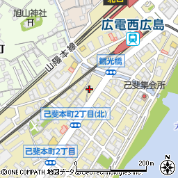 メガネのタナカ己斐本町店周辺の地図