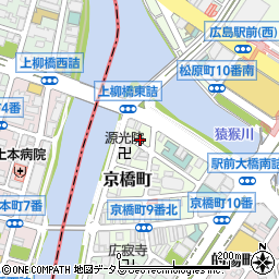 リパーク広島京橋町第７駐車場周辺の地図