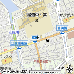 広島県尾道市向島町富浜5557-92周辺の地図